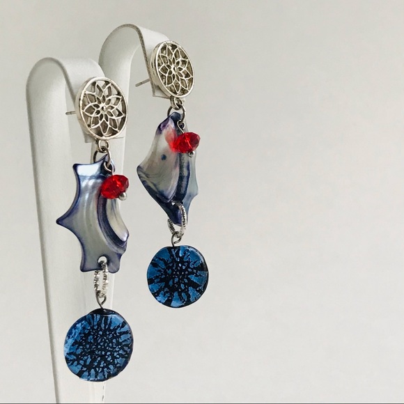 Earrings with a Mother of Pearl - Picture 4 of 17